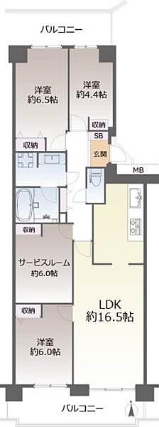 間取りを拡大表示