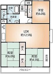 間取図画像 3LDK