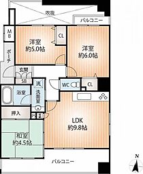 間取図画像 2SLDK
