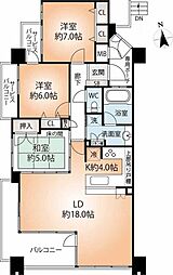 間取図画像 3LDK