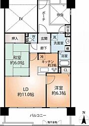 グレーシィ須磨アルテピア2番街 2LDKの間取図画像