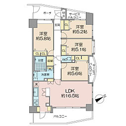 間取図画像 4LDK