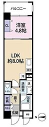 デュオ・スカーラ上野 1LDKの間取図画像