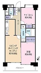 サンレイ浅草 1SLDKの間取図画像