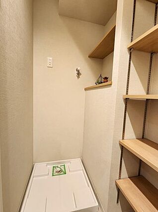 洗濯機置き場に...