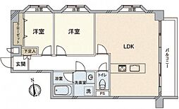 間取図画像 2LDK
