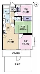 ライオンズマンション日野 3DKの間取図画像