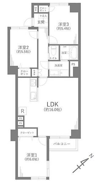 間取りを拡大表示