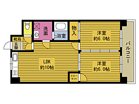 リンツII 203 ｜ 大分県大分市賀来北２丁目（賃貸マンション2LDK・2階・50.14㎡） その2