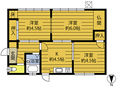 物件の間取り