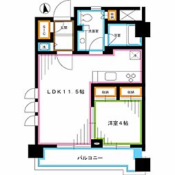 JR中央本線 西荻窪駅 徒歩4分の賃貸マンション 3階1LDKの間取り
