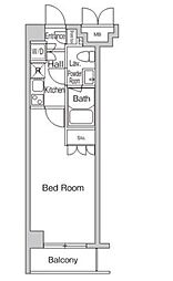JR中央本線 西荻窪駅 徒歩4分の賃貸マンション 3階1Kの間取り