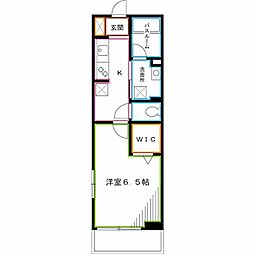 JR総武線 阿佐ケ谷駅 徒歩11分の賃貸アパート 2階1Kの間取り