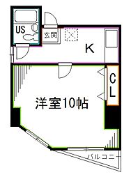 JR総武線 西荻窪駅 徒歩5分の賃貸マンション 4階1Kの間取り