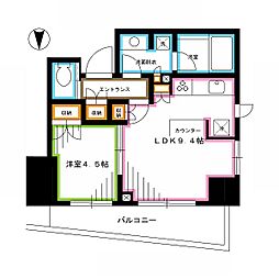 パークホームズ西荻窪グランビュー 1LDKの間取図画像
