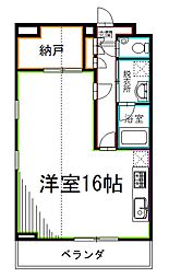 JUN久我山コート ワンルームの間取図画像