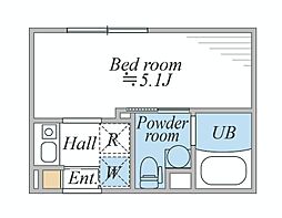 LEGALAND阿佐ヶ谷 1Kの間取図画像