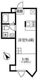 ラフォルテ井草 1DKの間取図画像