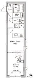 ATRIOFLATS中野 1DKの間取図画像