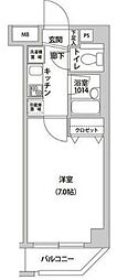 ラクラス荻窪 1Kの間取図画像