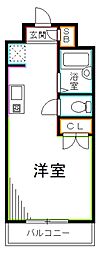 パークプラザ西荻窪 ワンルームの間取図画像