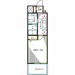 ステージグランデ新高円寺 1Kの間取図画像