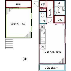 物件の間取り