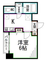 KYOE PLAZA阿佐ヶ谷 1Kの間取図画像
