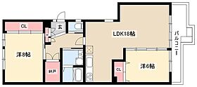 パピヨン香流  ｜ 愛知県名古屋市名東区猪子石2丁目908（賃貸マンション2LDK・4階・75.00㎡） その2