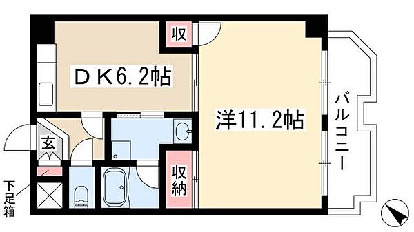 アンシャンテ川原 ｜愛知県名古屋市昭和区川原通7丁目(賃貸マンション1LDK・3階・44.14㎡)の写真 その1