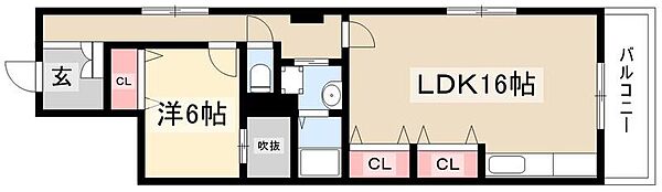 ランドマークII ｜愛知県名古屋市名東区一社4丁目(賃貸マンション1LDK・2階・60.32㎡)の写真 その2