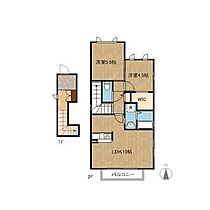 クオーレ  ｜ 愛知県名古屋市名東区社が丘2丁目1104（賃貸アパート2LDK・2階・62.42㎡） その2