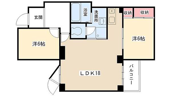 ラポール池下 ｜愛知県名古屋市千種区春岡1丁目(賃貸マンション2LDK・3階・68.48㎡)の写真 その2