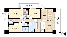 エスティメゾン萱場  ｜ 愛知県名古屋市千種区萱場2丁目16-17（賃貸マンション3LDK・6階・81.60㎡） その2