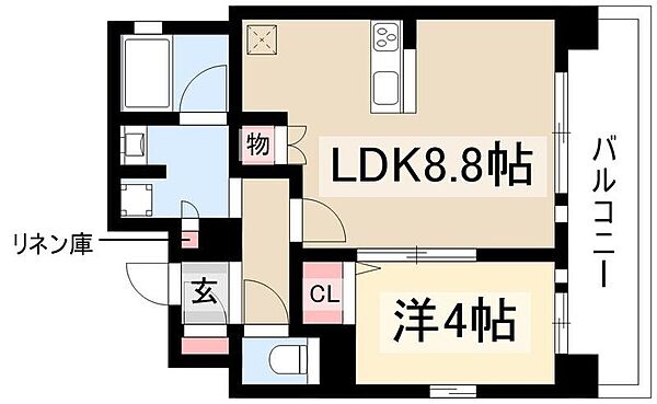 プレサンス　ロジェ　高岳東桜 ｜愛知県名古屋市東区東桜2丁目(賃貸マンション1LDK・15階・35.32㎡)の写真 その2