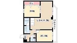 ヴィラ奥田第二 2階