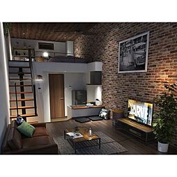 Patina砂田橋 (パティーナ砂田橋) 2階ワンルームのリビング/ダイニング