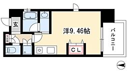 mina葵 ワンルームの間取図画像