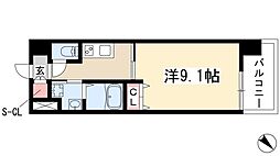 Gokiso　Terrace 10階1Kの間取り