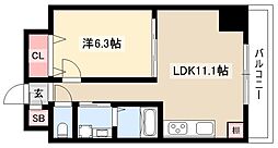AHビル 4階1LDKの間取り