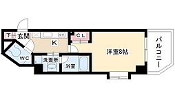 シティライフ池下西 1階1Kの間取り