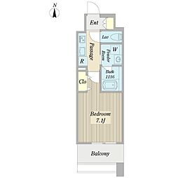カンピオーネ御器所通 10階1Kの間取り