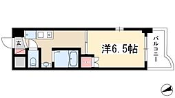 FULL　HOUSE　YAGOTO 3階1Kの間取り