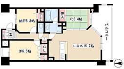 aLATO白壁東 1階2SLDKの間取り
