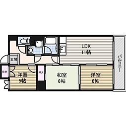 橘屋ビルアムデ 3LDKの間取図画像