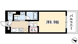 タウンライフ高社 1Kの間取図画像