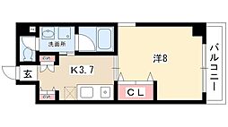 グランドステージ今池 1Kの間取図画像