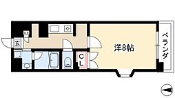 シテイライフ池下駅前 1Kの間取図画像