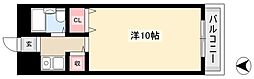 ジョイフル宝ヶ丘 1Kの間取図画像
