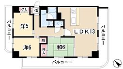 ラルジュ猫洞 2階/-